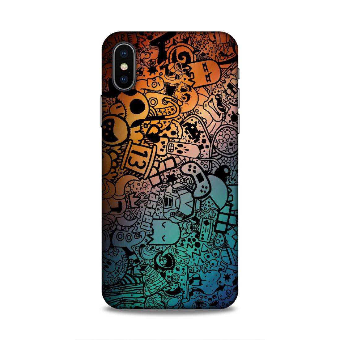 Abstract Hard Back Case For Apple iPhone X/XS - Right Marc
