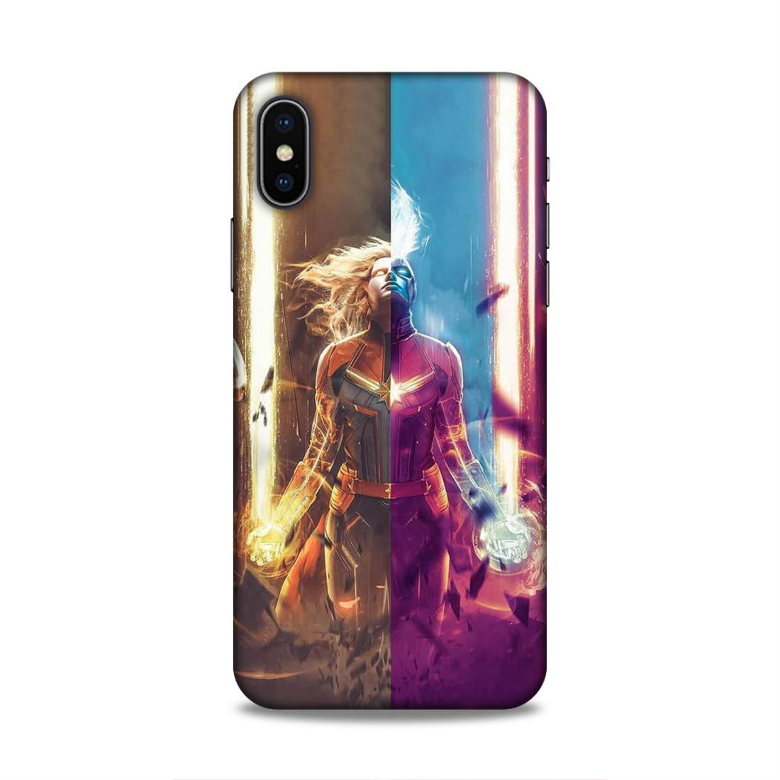 Captain Marvel Hard Back Case For Apple iPhone X/XS - Right Marc