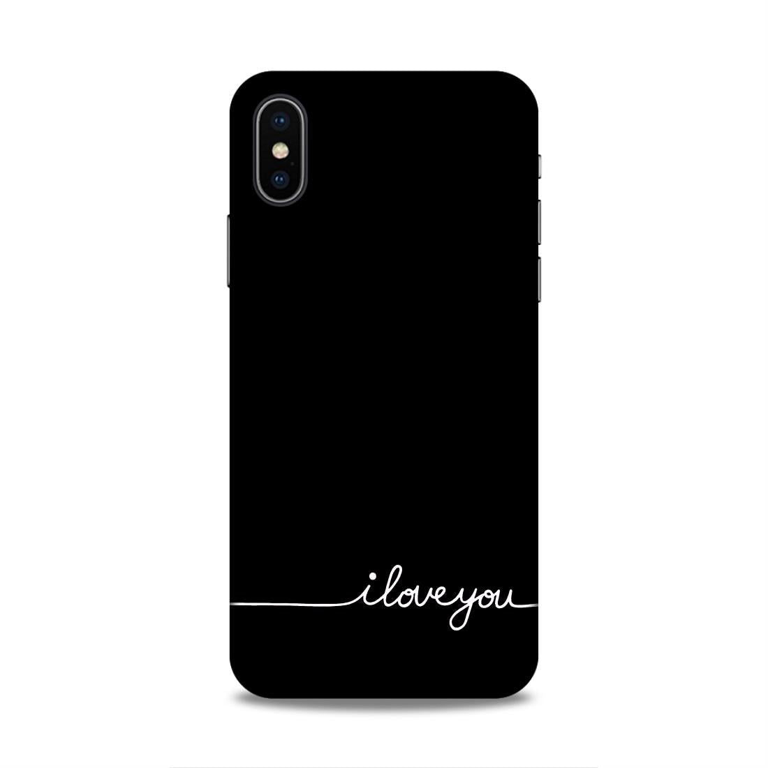 I Love You Hard Back Case For Apple iPhone X/XS - Right Marc