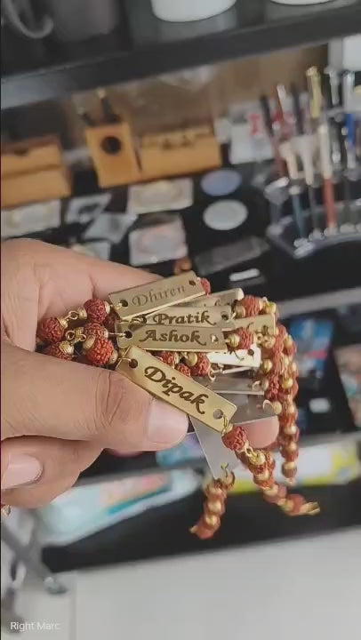 Sacred Customized Rudraksha Rakhi