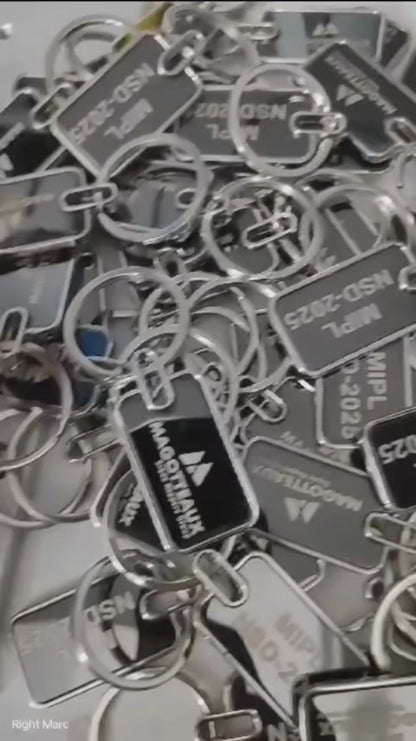 Custom Corporate Keychain – Logo Printed Promotional Gift for Events & Branding