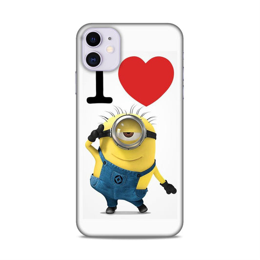 I love Minions Hard Back Case For Apple iPhone 11