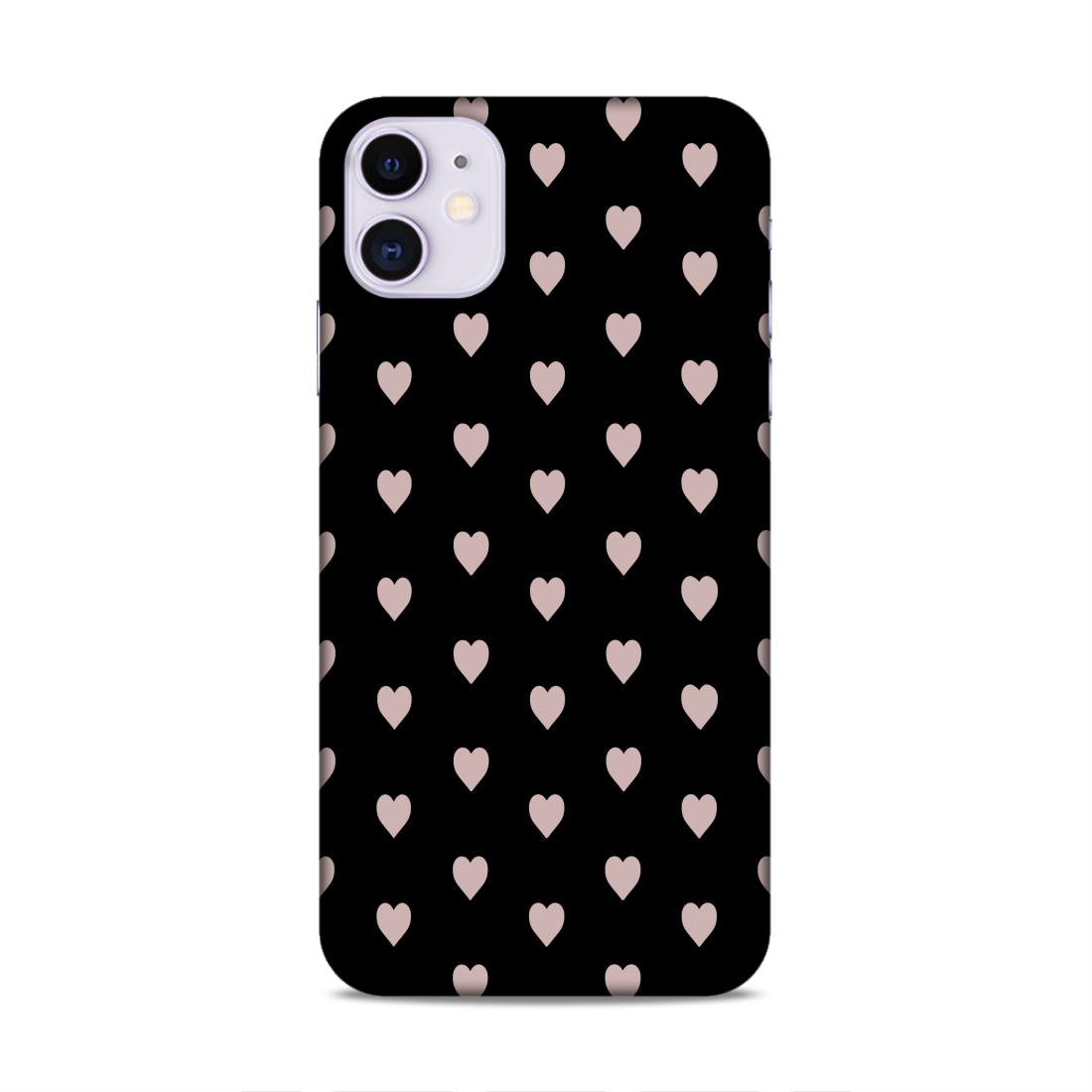 Love Pattern Hard Back Case For Apple iPhone 11