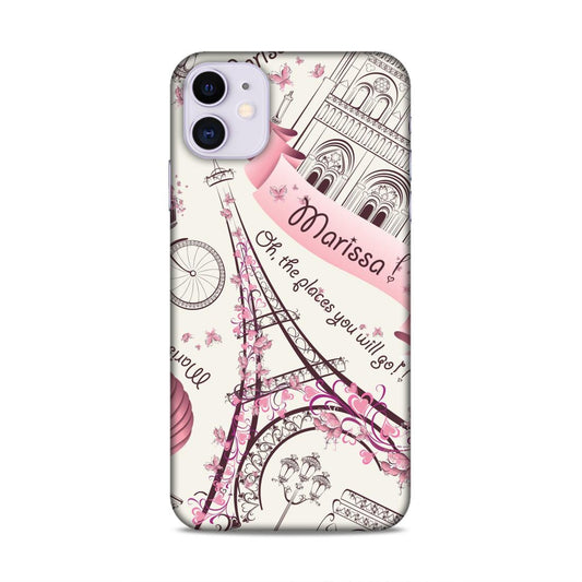 Love Efile Tower Hard Back Case For Apple iPhone 11