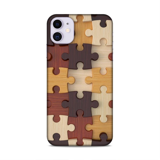 Multi Color Block Puzzle Hard Back Case For Apple iPhone 11
