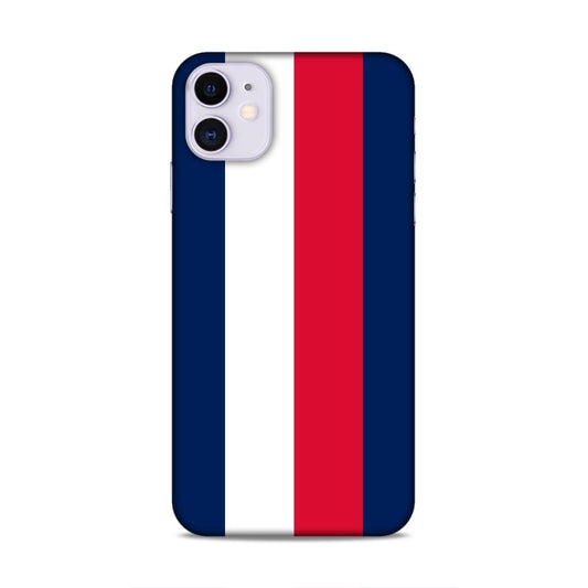 Blue White Red Pattern Hard Back Case For Apple iPhone 11