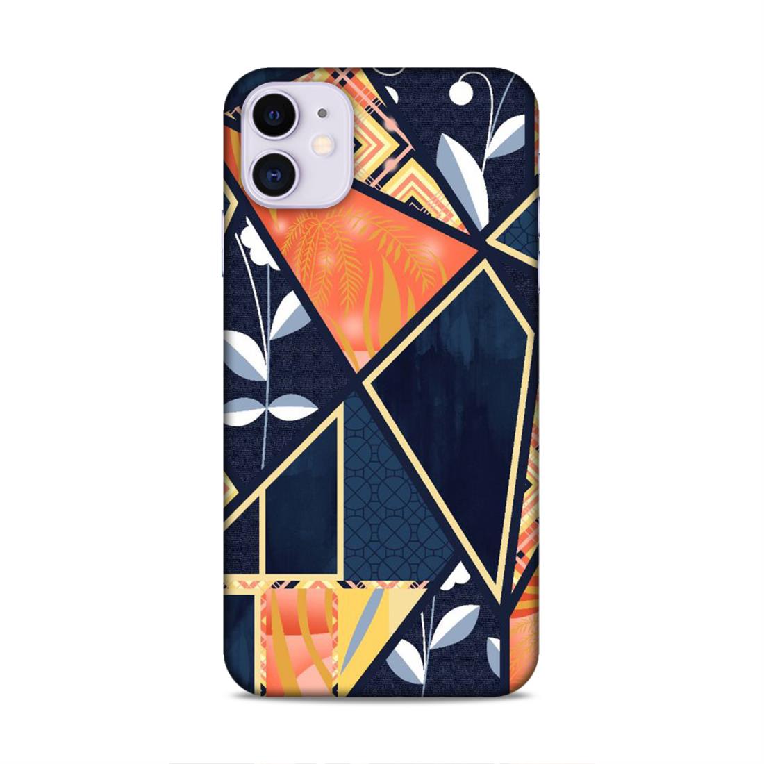 Floral Textile Pattern Hard Back Case For Apple iPhone 11