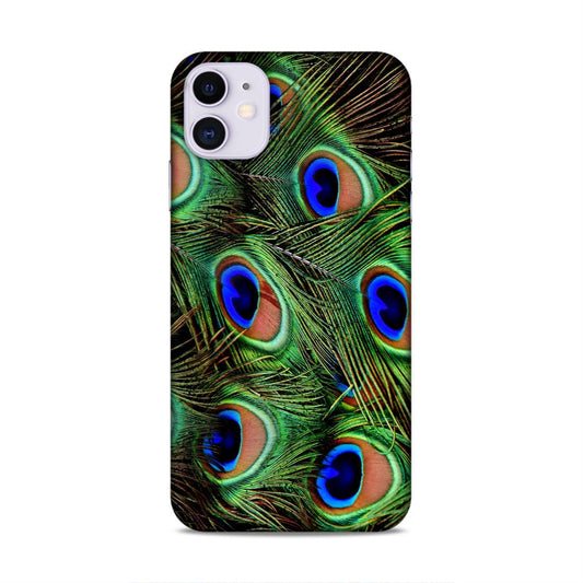 Peacock Feather Hard Back Case For Apple iPhone 11