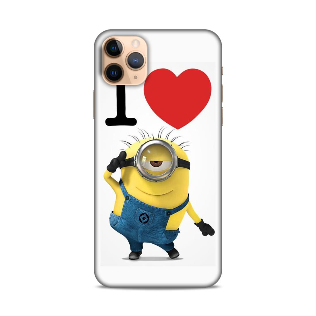 I love Minions Hard Back Case For Apple iPhone 11 Pro