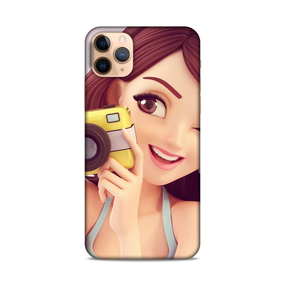 Selfi Click Girl Hard Back Case For Apple iPhone 11 Pro