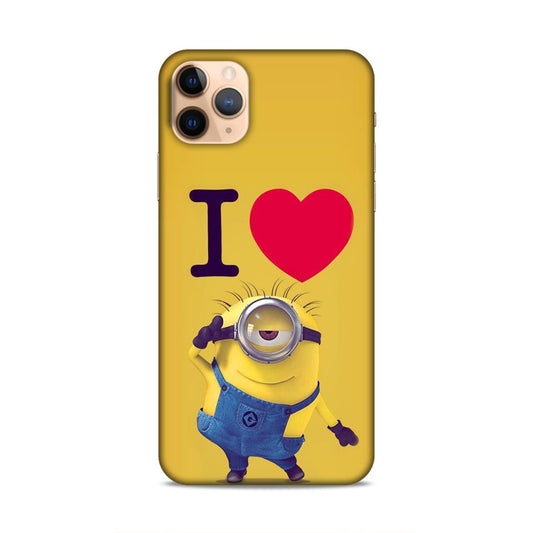 I love Minions Hard Back Case For Apple iPhone 11 Pro