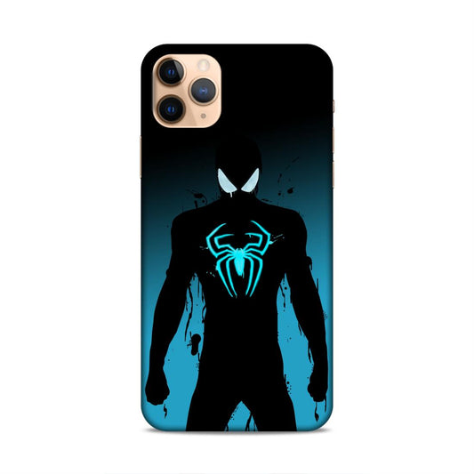 Black Spiderman Hard Back Case For Apple iPhone 11 Pro