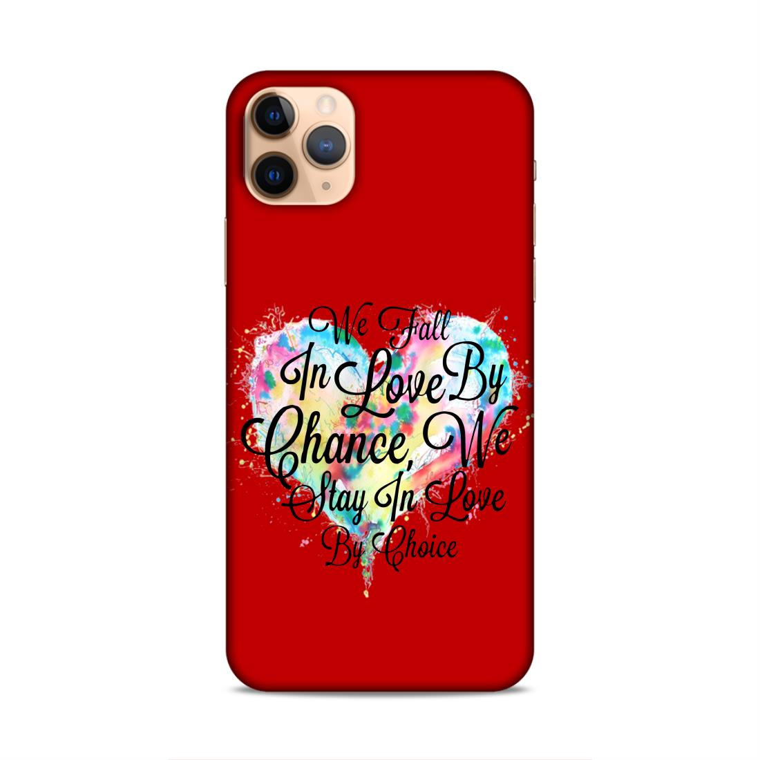 Fall in Love Stay in Love Hard Back Case For Apple iPhone 11 Pro