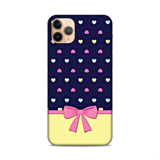 Heart Pattern with Bow Hard Back Case For Apple iPhone 11 Pro