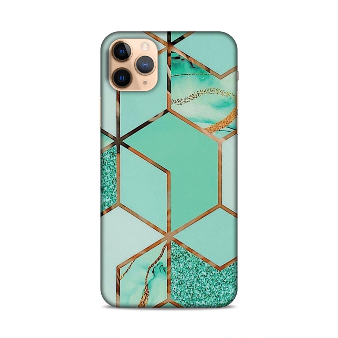 Hexagonal Marble Pattern Hard Back Case For Apple iPhone 11 Pro