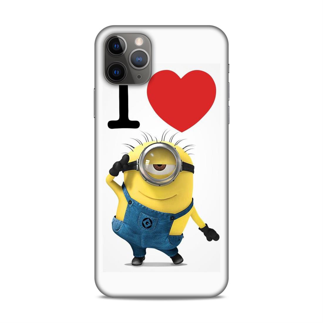 I love Minions Hard Back Case For Apple iPhone 11 Pro Max