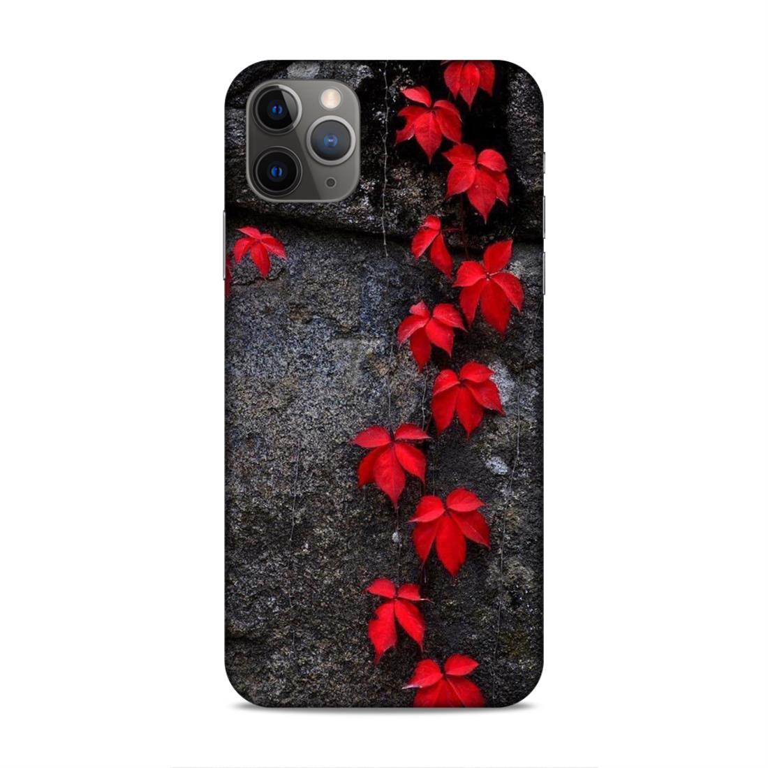 Red Leaf Series Hard Back Case For Apple iPhone 11 Pro Max