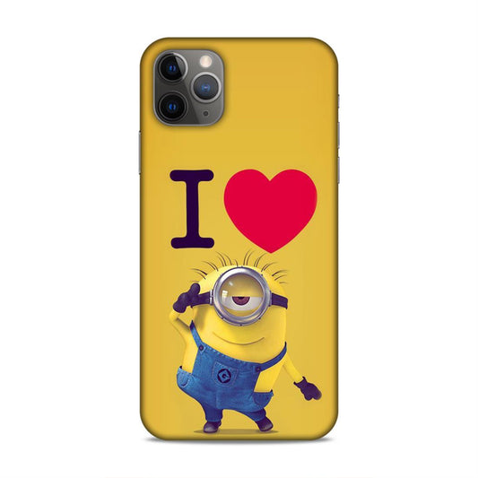 I love Minions Hard Back Case For Apple iPhone 11 Pro Max