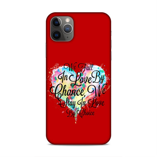 Fall in Love Stay in Love Hard Back Case For Apple iPhone 11 Pro Max