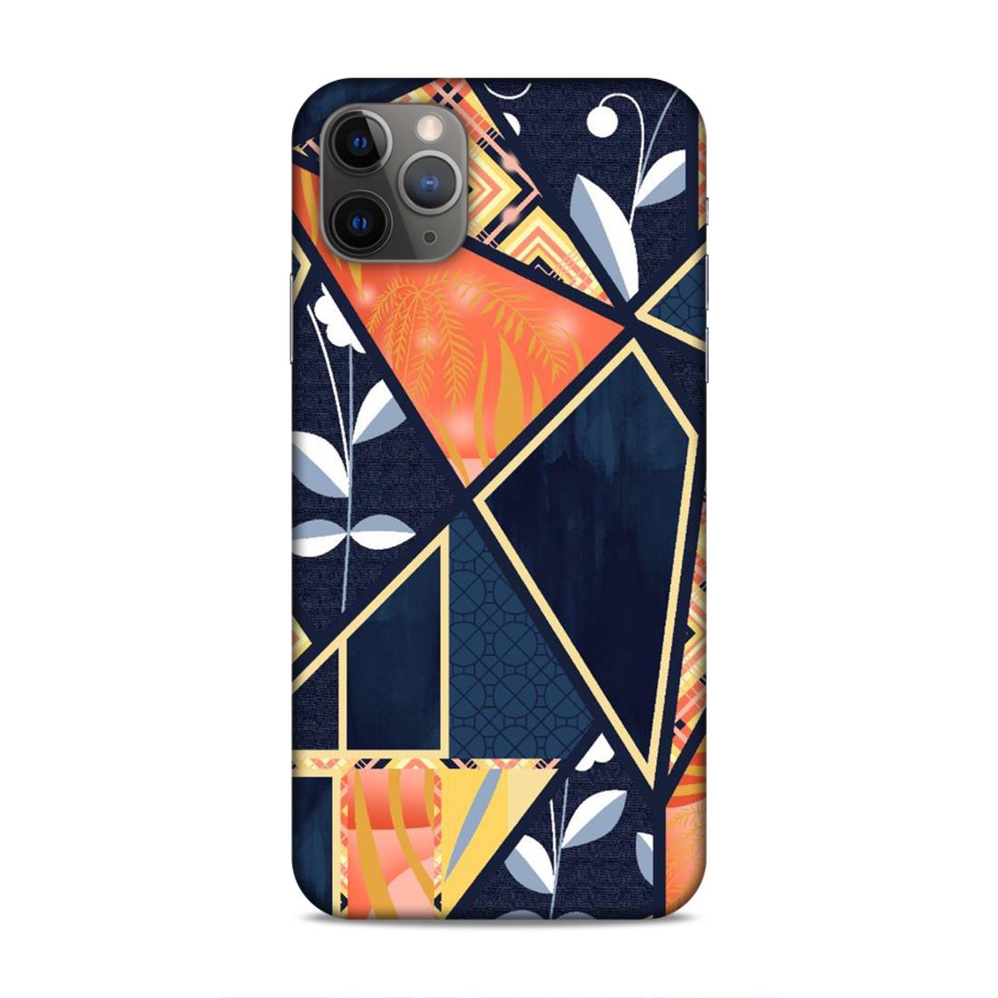 Floral Textile Pattern Hard Back Case For Apple iPhone 11 Pro Max