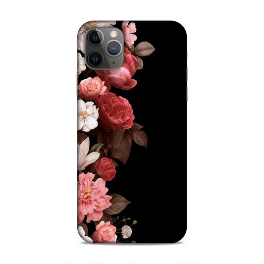 Floral in Black Hard Back Case For Apple iPhone 11 Pro Max
