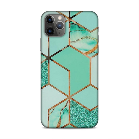 Hexagonal Marble Pattern Hard Back Case For Apple iPhone 11 Pro Max