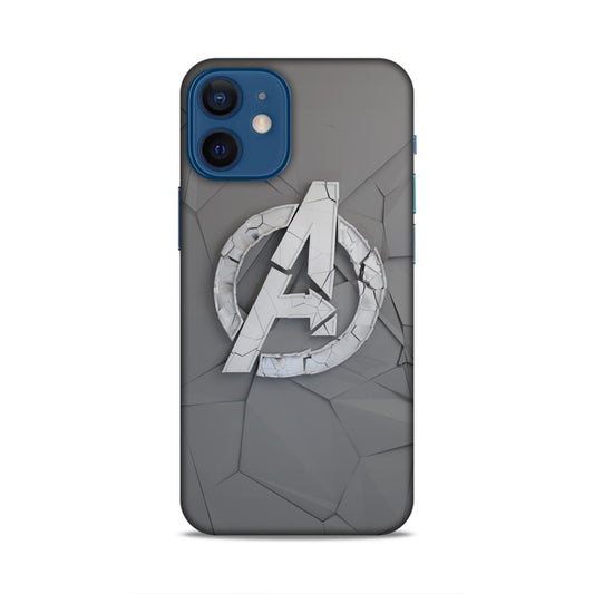 Avengers Symbol Hard Back Case For Apple iPhone 12 Mini