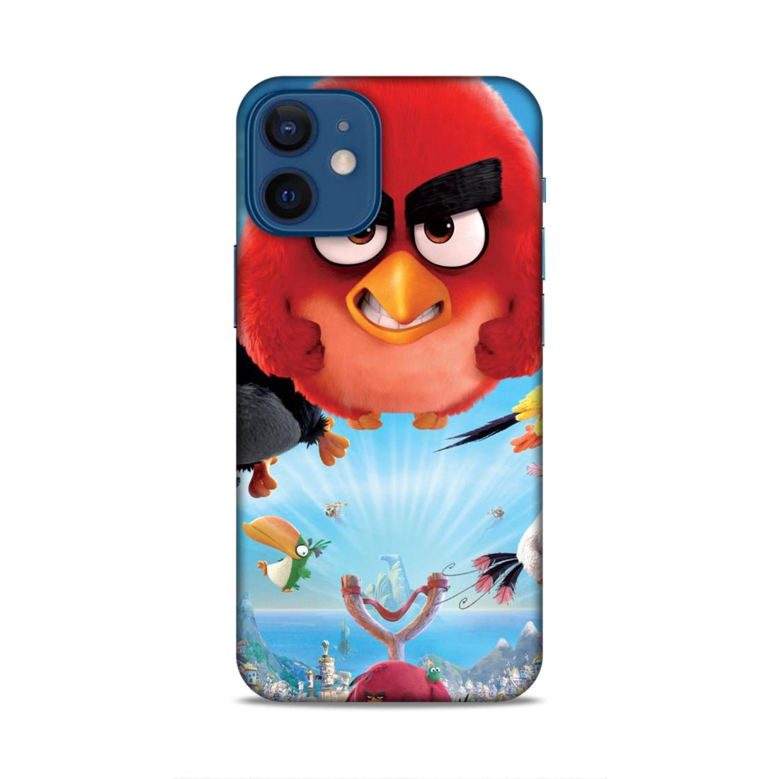 Flying Angry Bird Hard Back Case For Apple iPhone 12 Mini