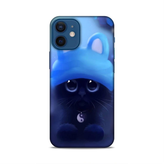 Cute Cat Hard Back Case For Apple iPhone 12 Mini
