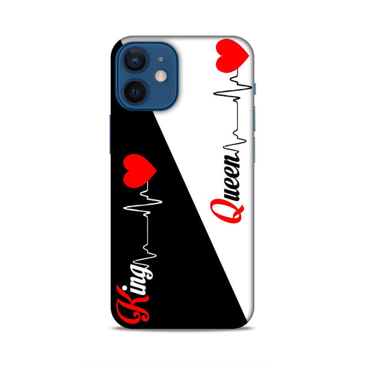 King Queen Love Hard Back Case For Apple iPhone 12 Mini