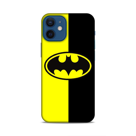 Batman Balck Yellow Hard Back Case For Apple iPhone 12 Mini