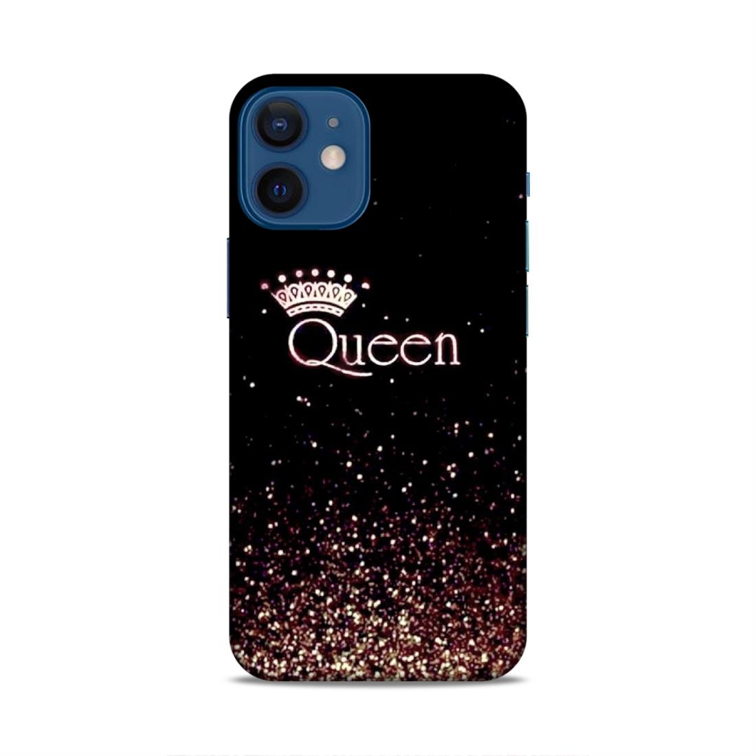Queen Wirh Crown Hard Back Case For Apple iPhone 12 Mini