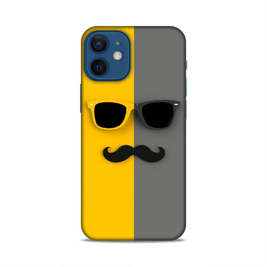 Spect and Mustache Hard Back Case For Apple iPhone 12 Mini