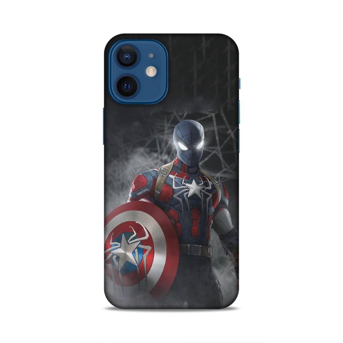 Spiderman With Shild Hard Back Case For Apple iPhone 12 Mini