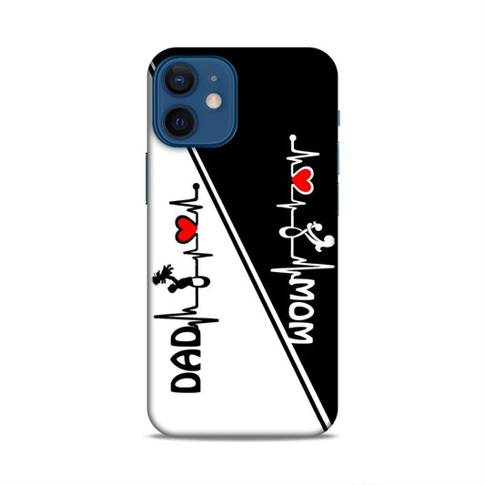 Mom Dad Hard Back Case For Apple iPhone 12 Mini