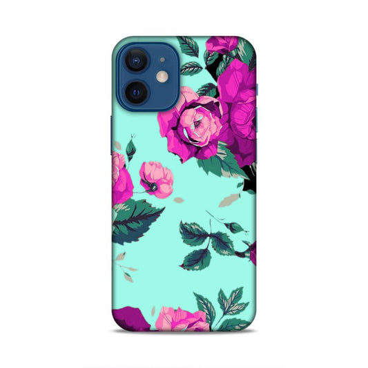 Pink Floral Hard Back Case For Apple iPhone 12 Mini