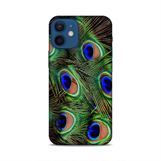 Peacock Feather Hard Back Case For Apple iPhone 12 Mini