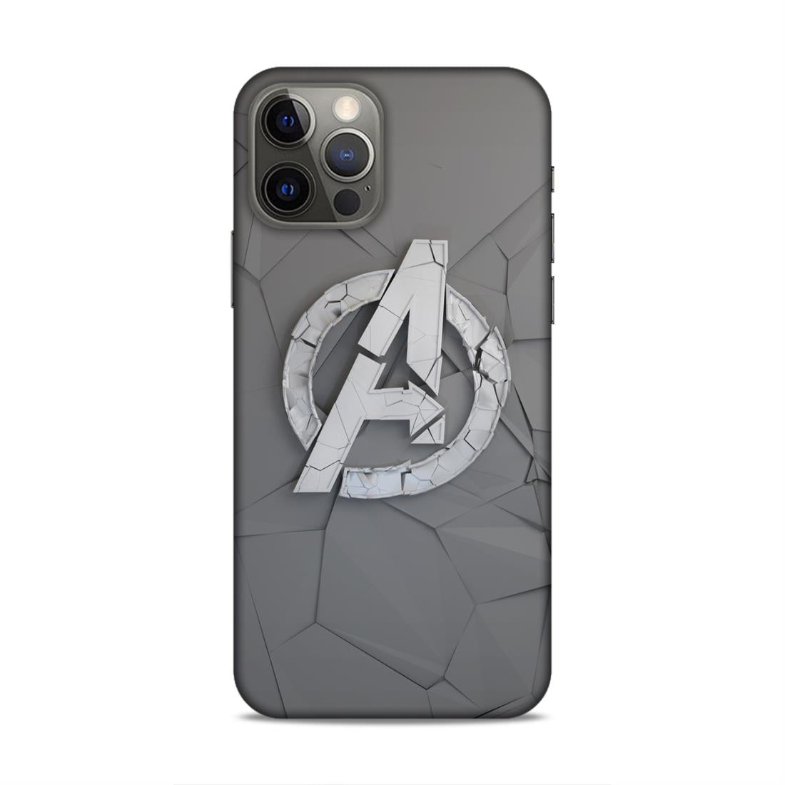Avengers Symbol Hard Back Case For Apple iPhone 12 / 12 Pro