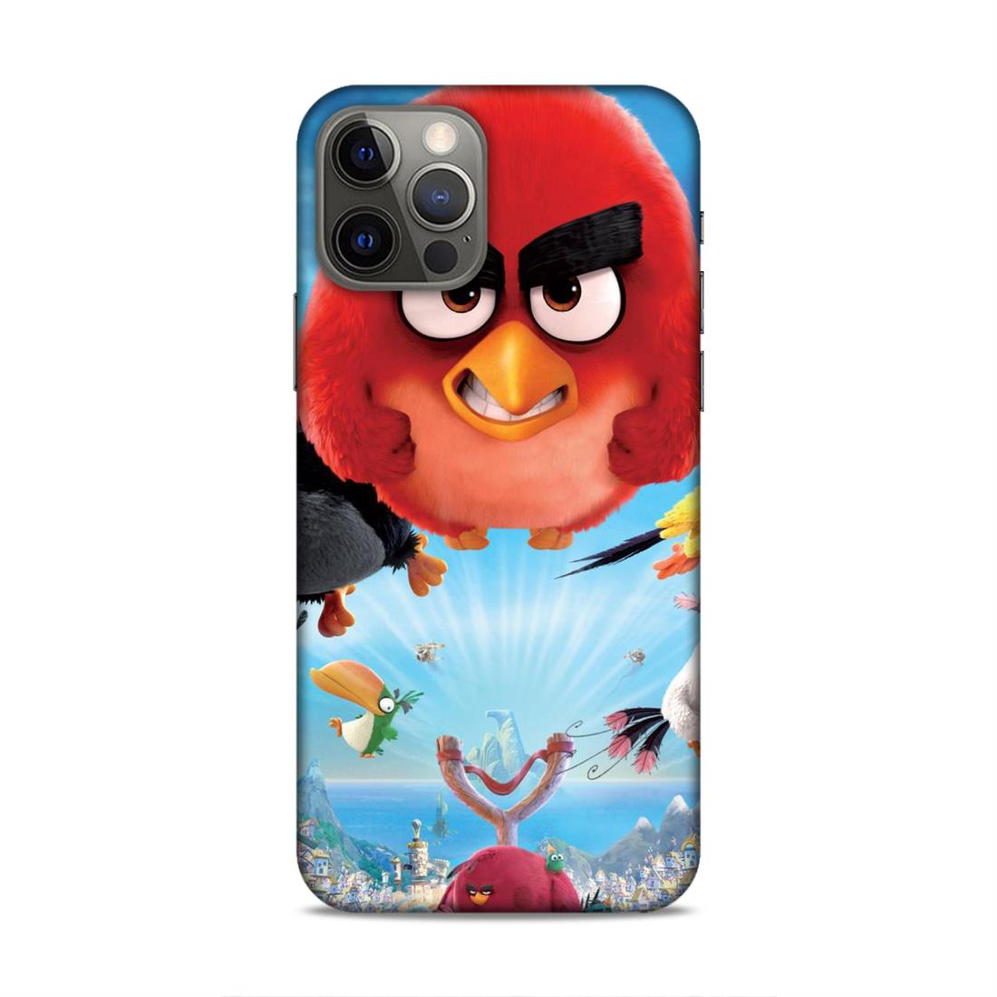 Flying Angry Bird Hard Back Case For Apple iPhone 12 / 12 Pro