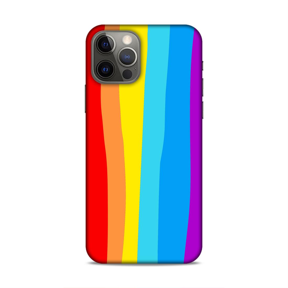 Rainbow Hard Back Case For Apple iPhone 12 / 12 Pro
