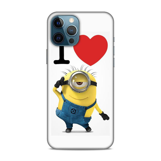 I love Minions Hard Back Case For Apple iPhone 12 Pro Max