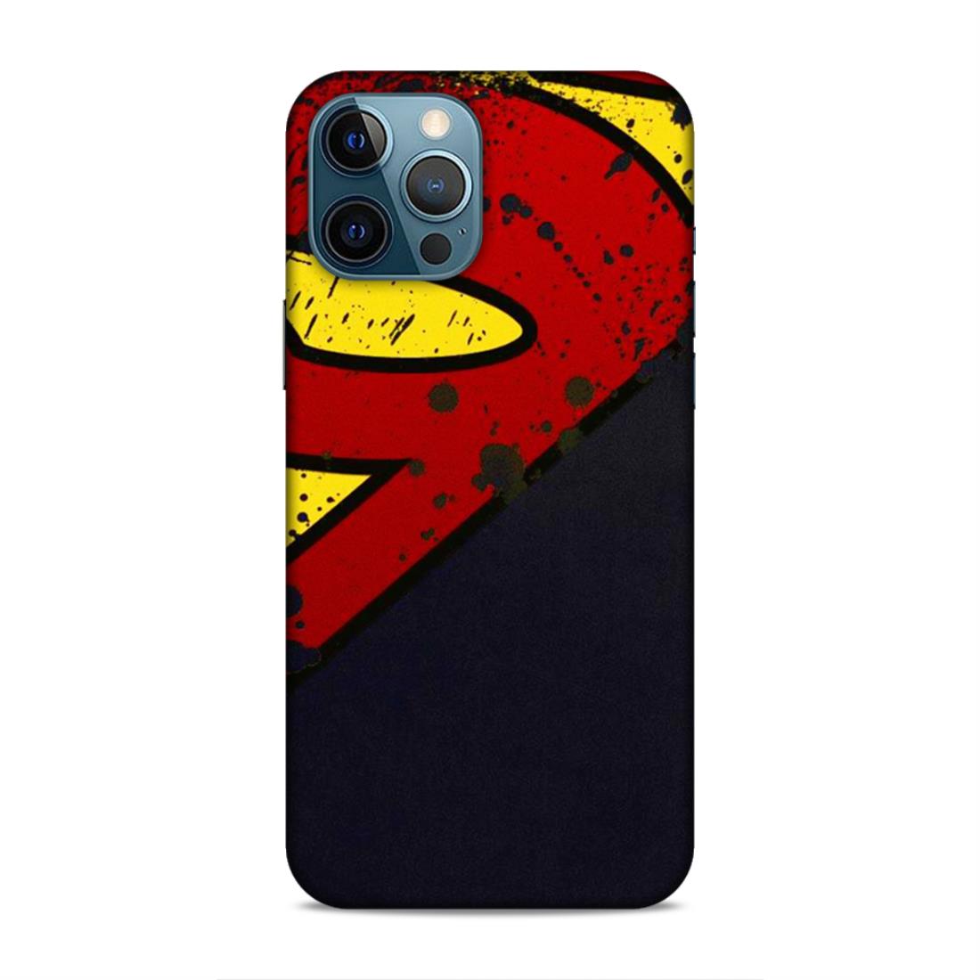 Superman Logo Hard Back Case For Apple iPhone 12 Pro Max