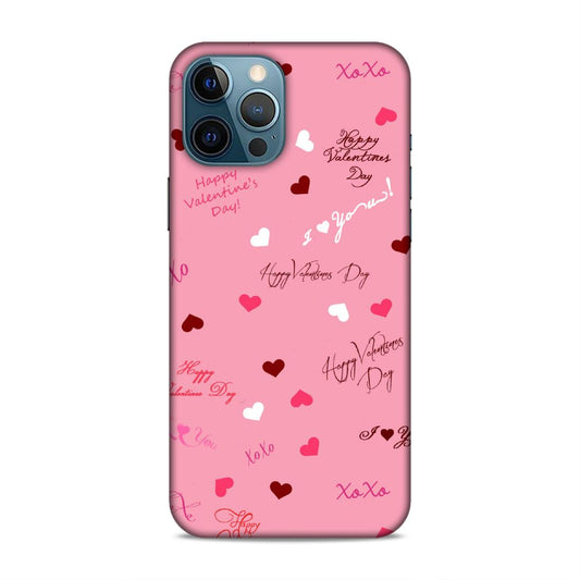 Happy Valentines Day Hard Back Case For Apple iPhone 12 Pro Max