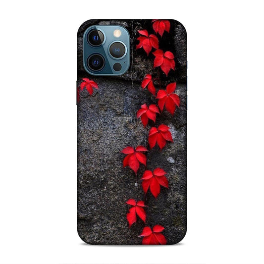 Red Leaf Series Hard Back Case For Apple iPhone 12 Pro Max