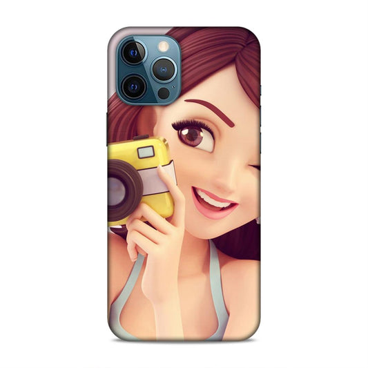Selfi Click Girl Hard Back Case For Apple iPhone 12 Pro Max