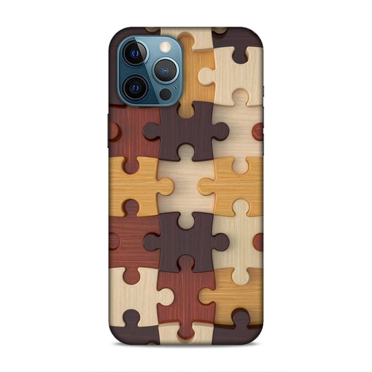 Multi Color Block Puzzle Hard Back Case For Apple iPhone 12 Pro Max