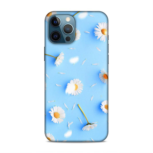 Floral In Sky Blue Hard Back Case For Apple iPhone 12 Pro Max