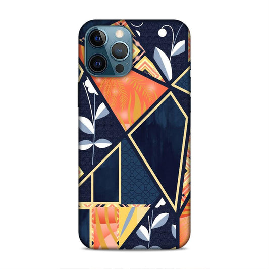 Floral Textile Pattern Hard Back Case For Apple iPhone 12 Pro Max