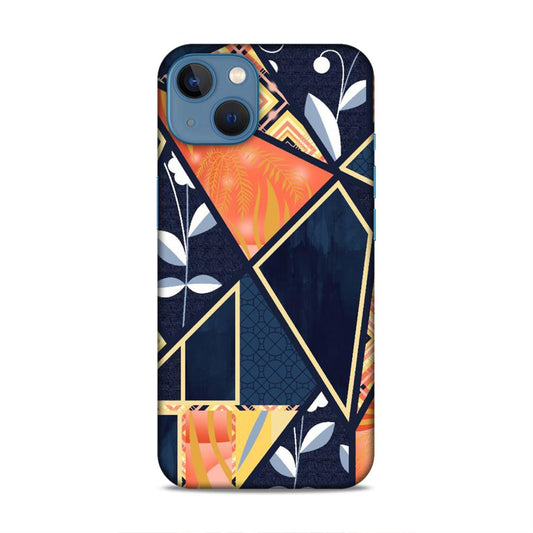 Floral Textile Pattern Hard Back Case For Apple iPhone 13 / 14