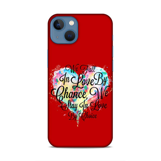 Fall in Love Stay in Love Hard Back Case For Apple iPhone 13 Mini